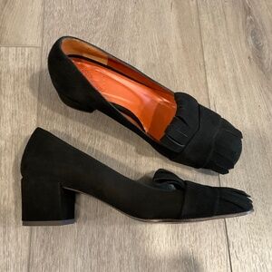 PENELOPE  CHILVERS Fringe  Suede Heel Black EU 38